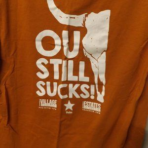 BURNT ORANGE, MEDIUM, UNIVERSITY OF TEXAS SHORT SLEEVE CREWNECK T-SHIRT